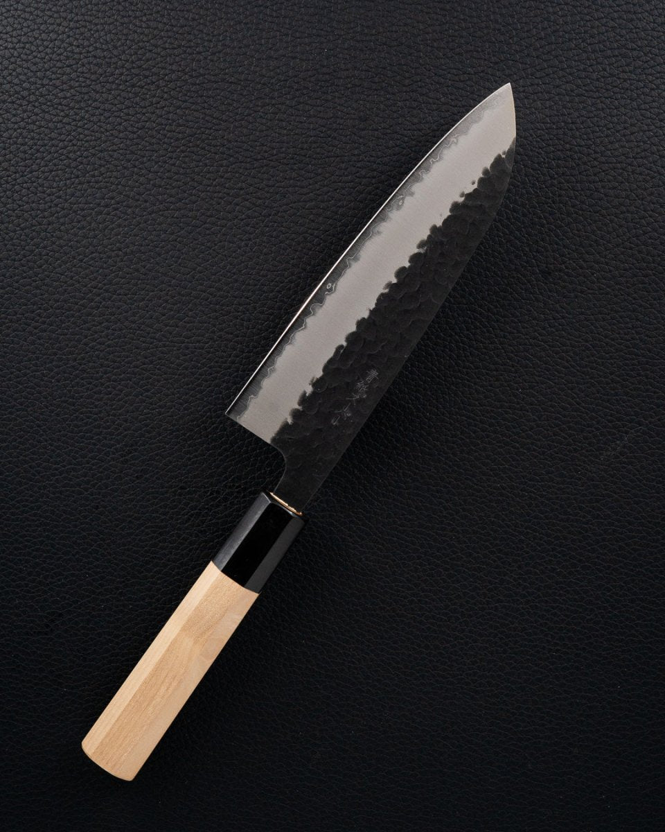 OUL Aogami Super Kurouchi Tsuchime Santoku 165 mm tomatosharp