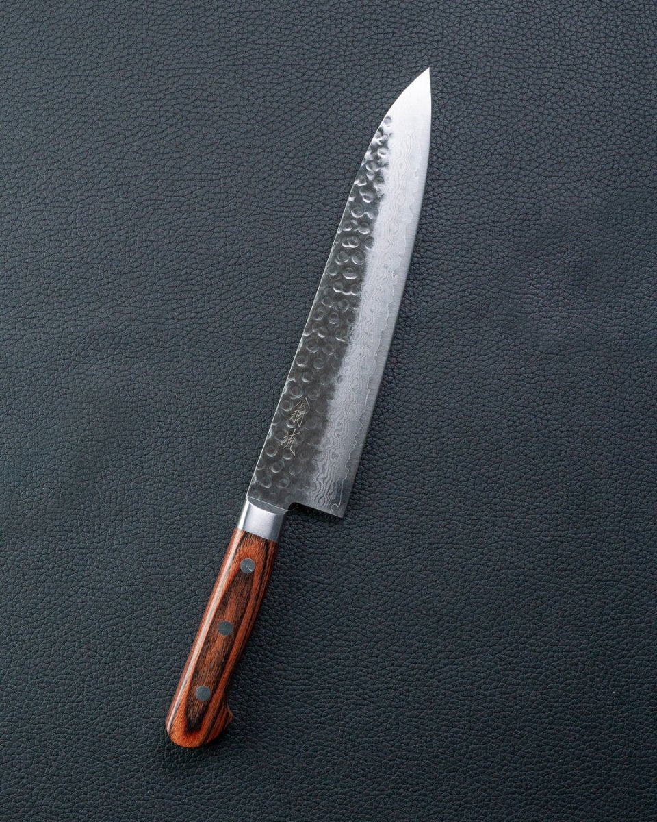 OUL Classic Damascus Tsuchime Gyuto 210 mm tomatosharp