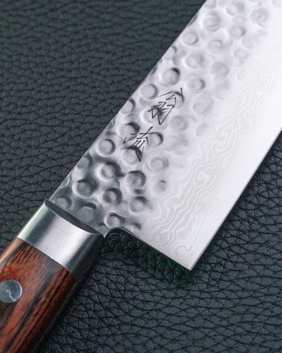 OUL Classic Damascus Tsuchime Gyuto 210 mm tomatosharp