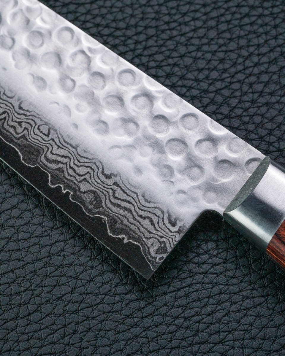 OUL Classic Damascus Tsuchime Gyuto 210 mm tomatosharp