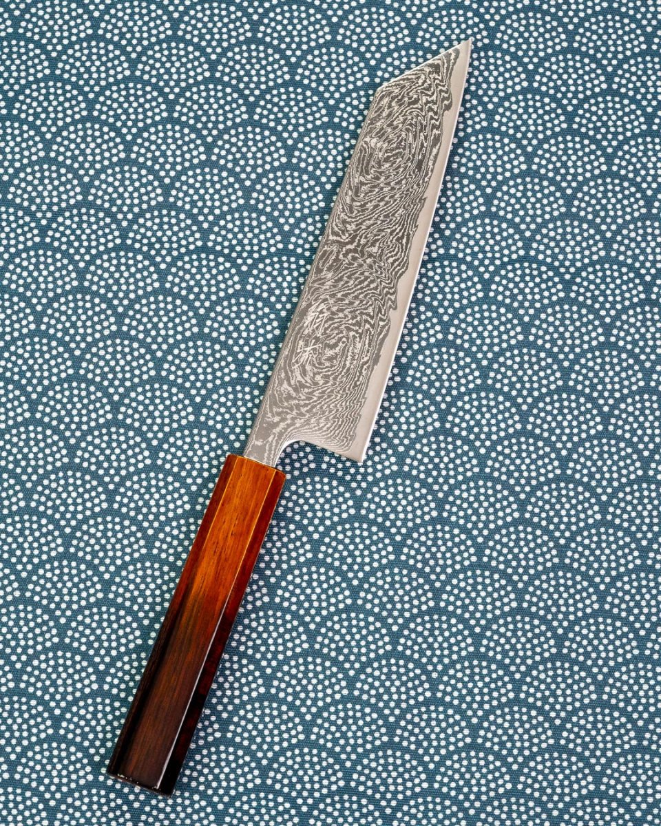 OUL Urushi Uzu Damascus Bunka 170 mm tomatosharp