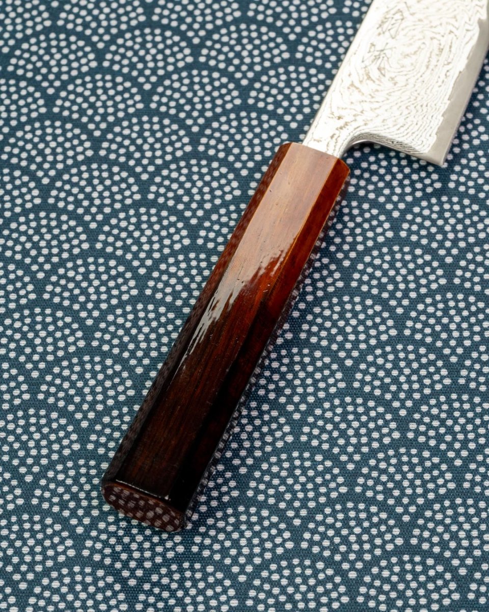 OUL Urushi Uzu Damascus Bunka 170 mm tomatosharp