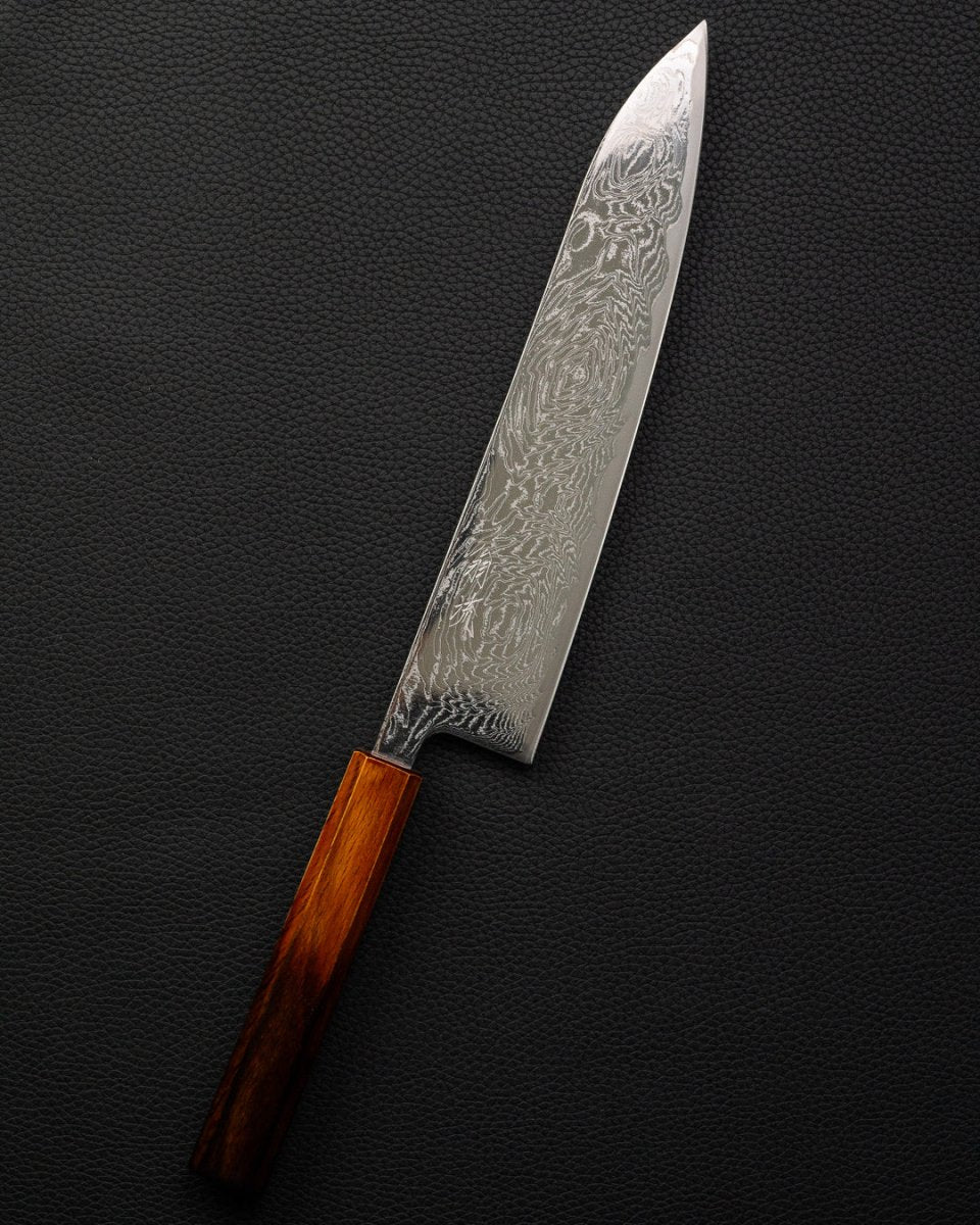 OUL Urushi Uzu Damascus Gyuto 240 mm tomatosharp