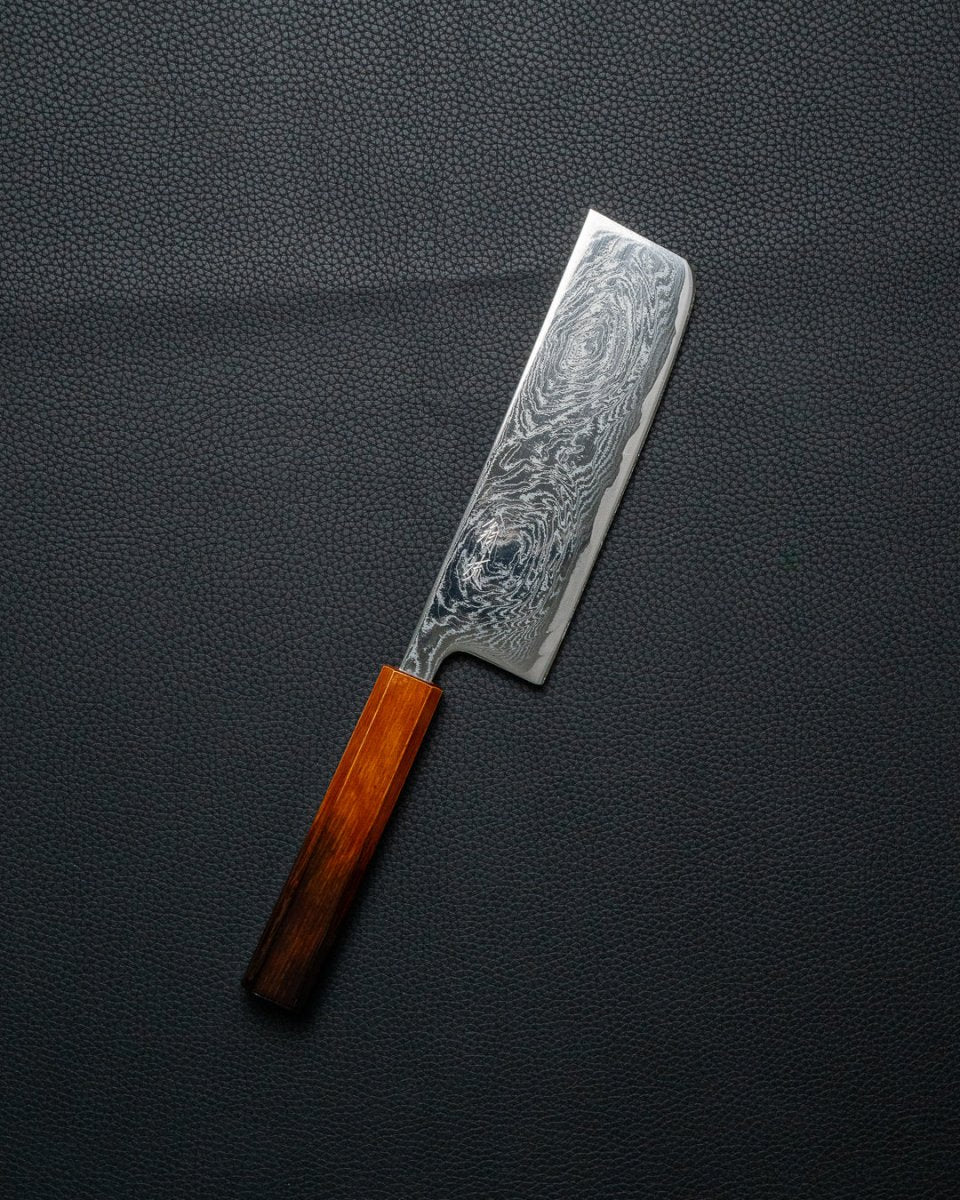OUL Urushi Uzu Damascus Nakiri 165 mm tomatosharp