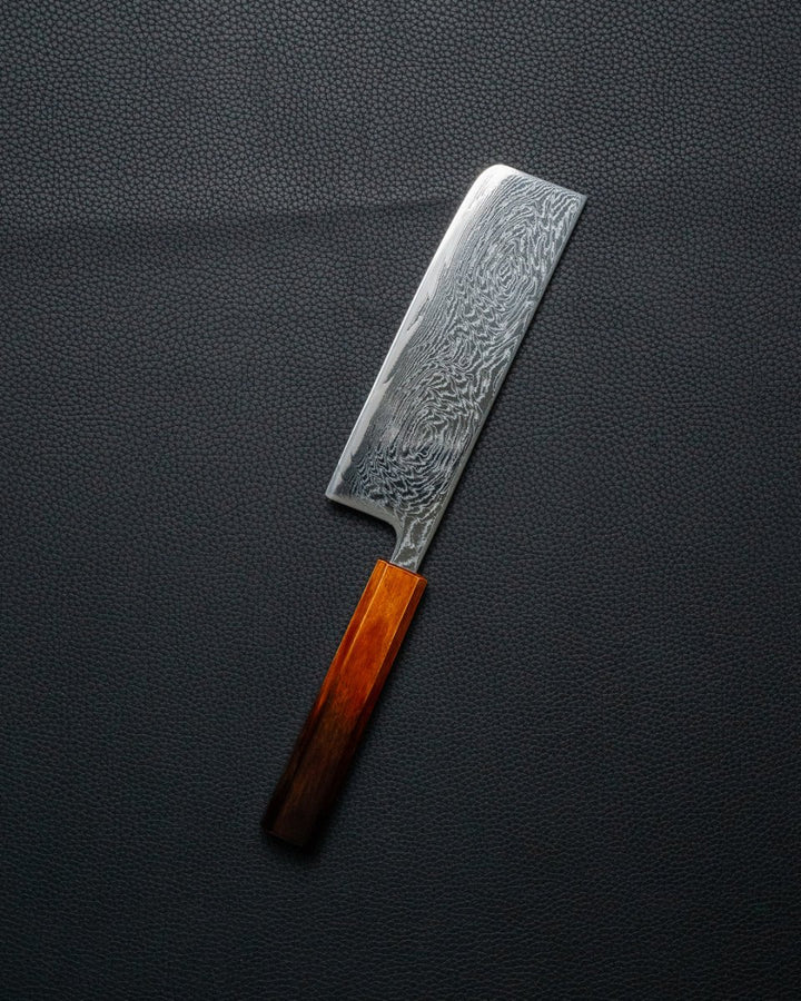 OUL Urushi Uzu Damascus Nakiri 165 mm tomatosharp