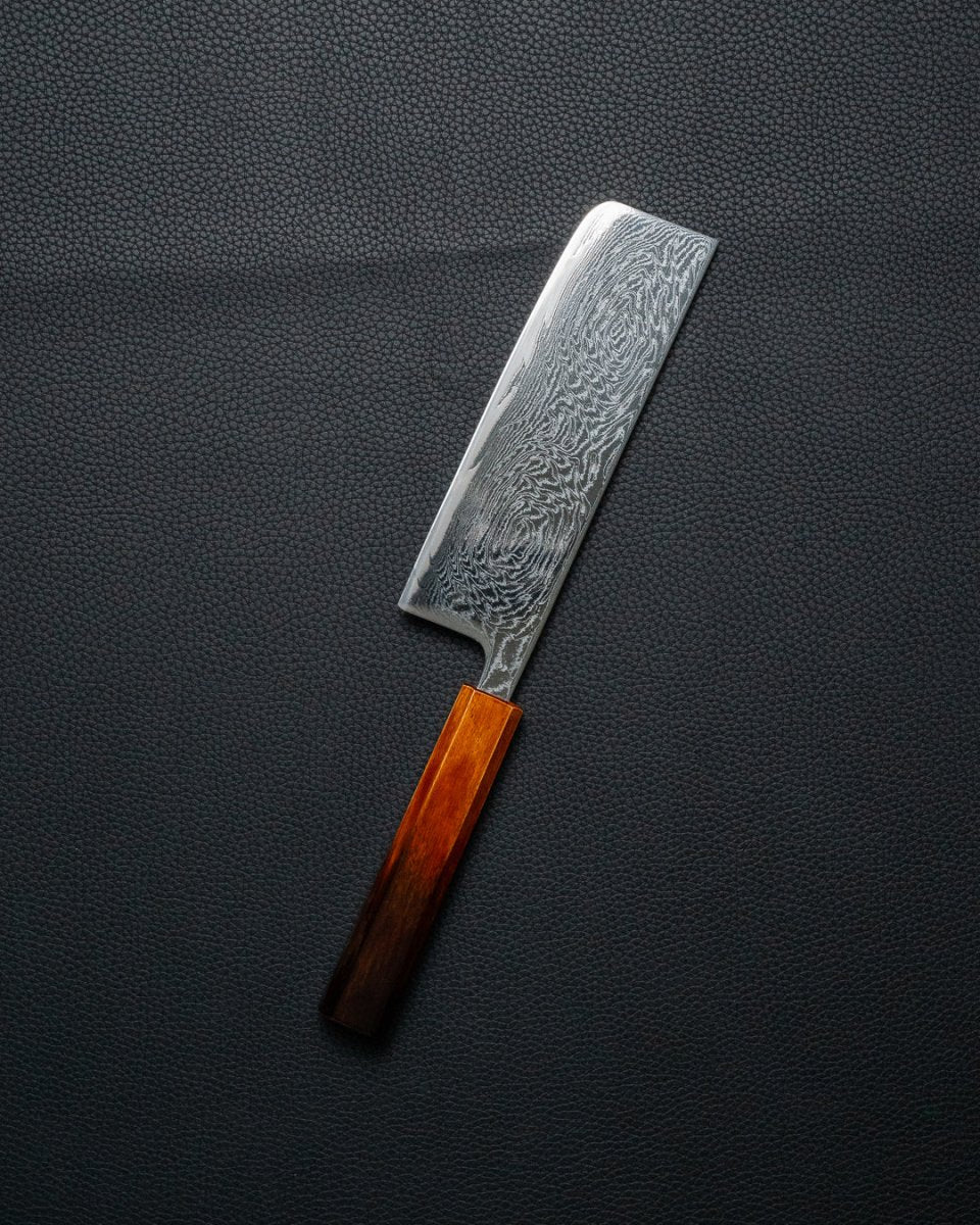 OUL Urushi Uzu Damascus Nakiri 165 mm tomatosharp
