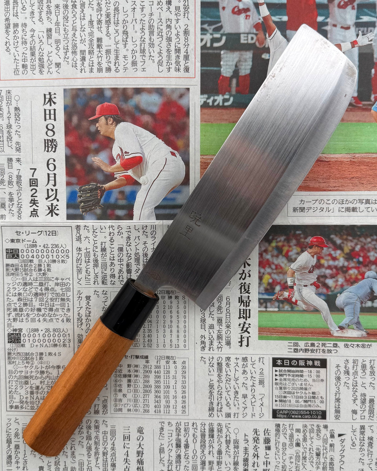 Grønnsakskniven 165 mm, Saisei Akairo Nakiri tomatosharp