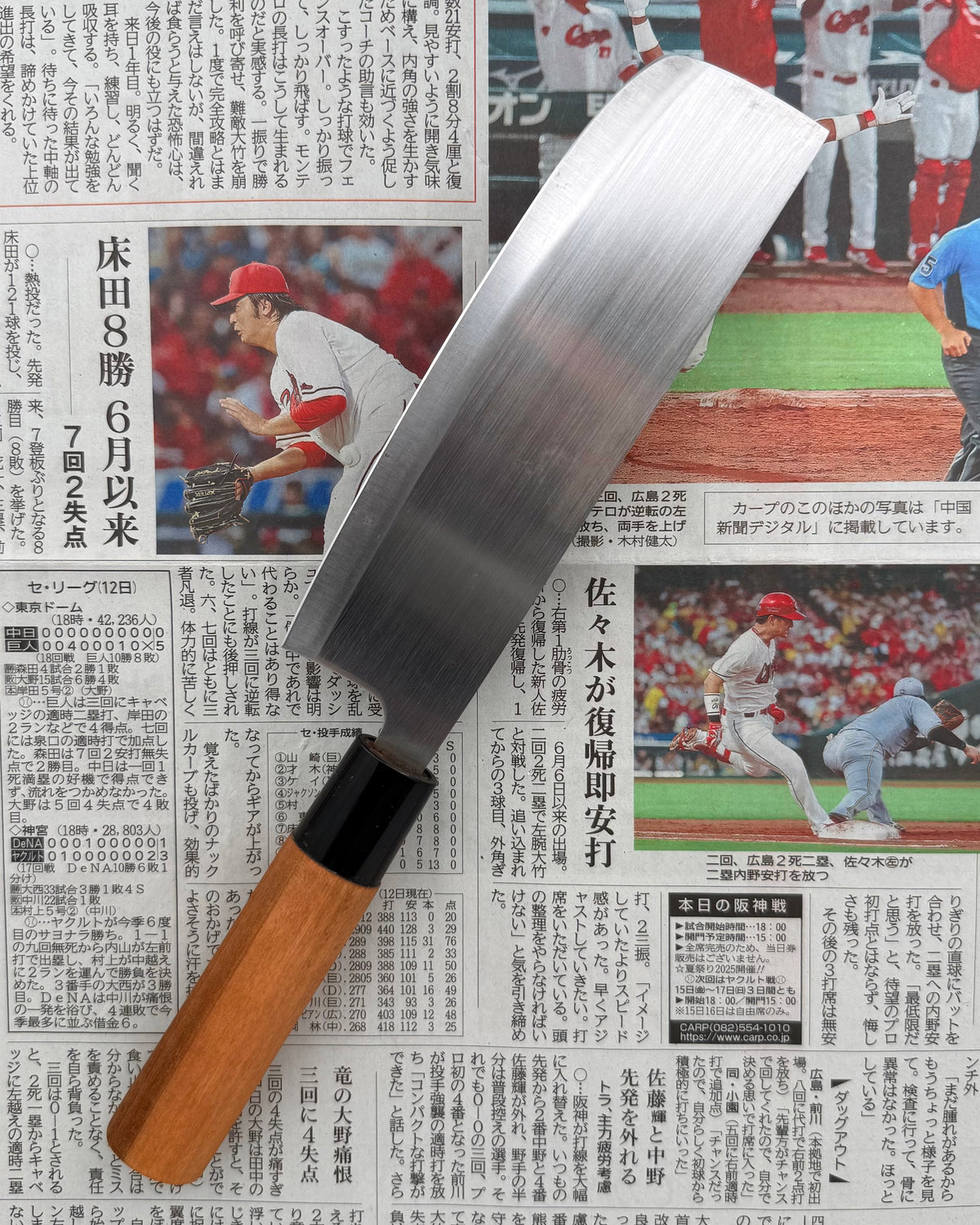 Grønnsakskniven 165 mm, Saisei Akairo Nakiri tomatosharp
