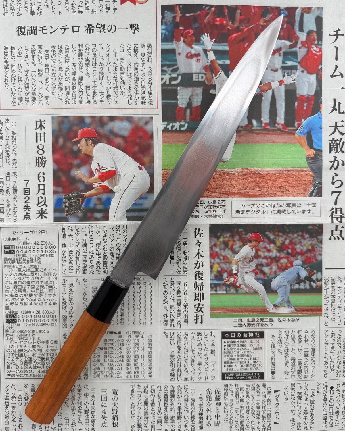 Transjeringskniv 210 mm, Saisei Lefty Kuro Yanagiba tomatosharp
