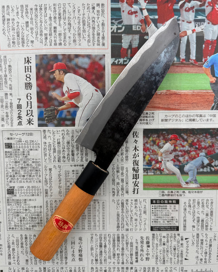Kokkekniven 165 mm, Saisei Raijin Santoku tomatosharp
