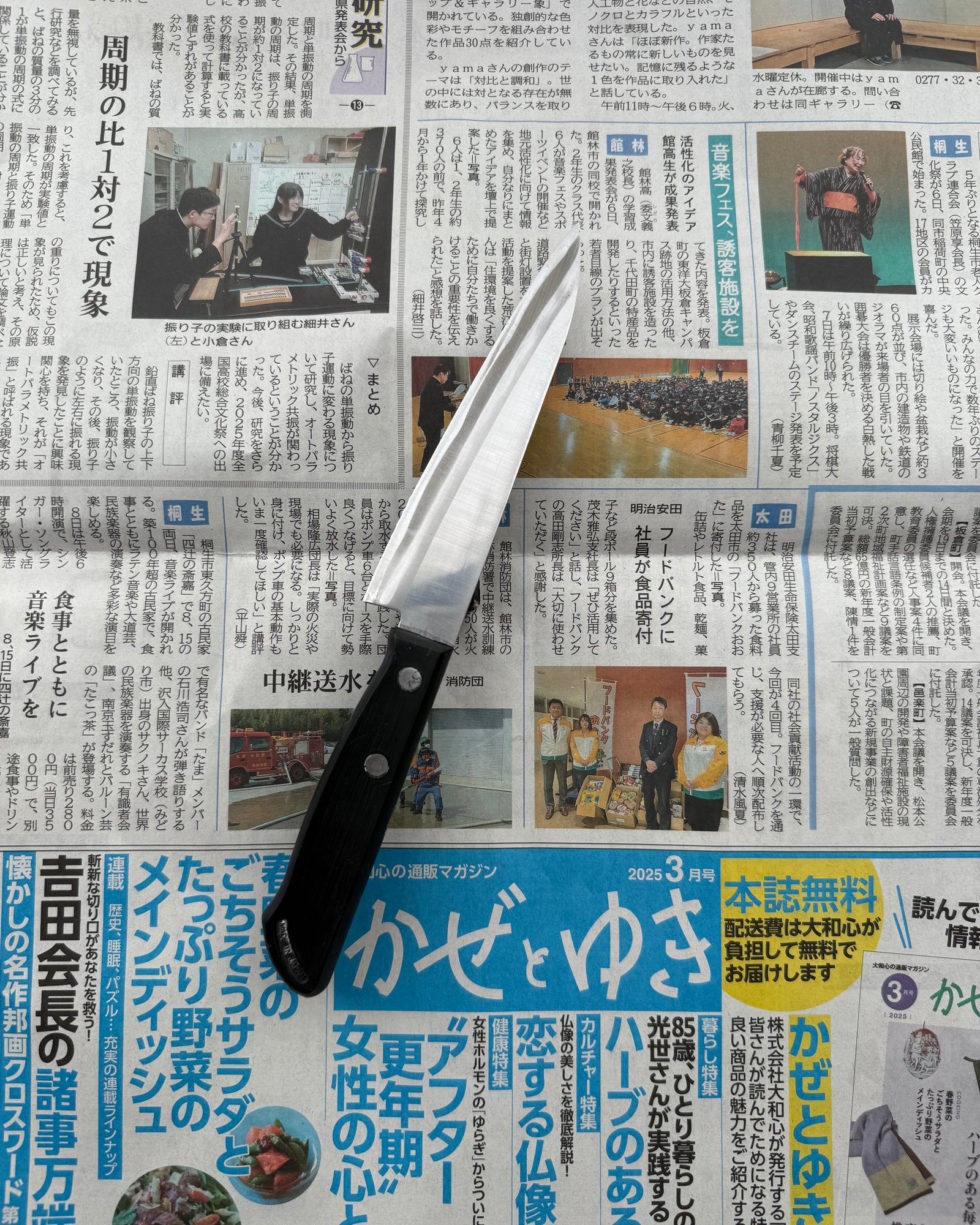 SAISEI Black Handle Gyuto 125 mm tomatosharp