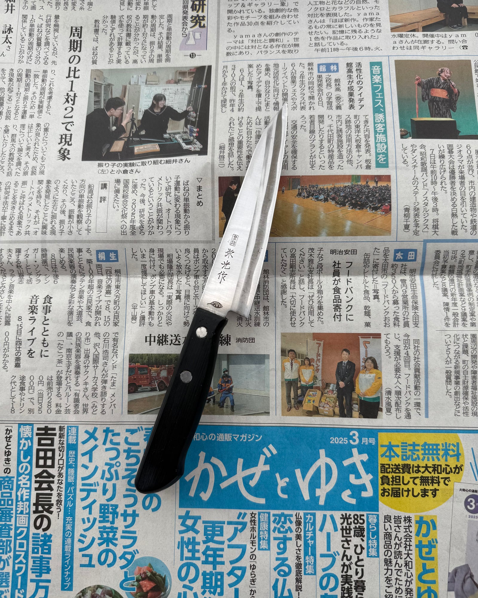 SAISEI Black Handle Gyuto 125 mm tomatosharp