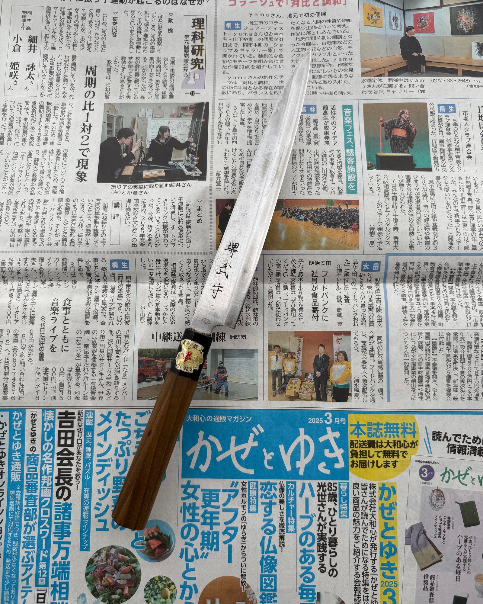 SAISEI Brown Oak Yanagiba 195 mm tomatosharp