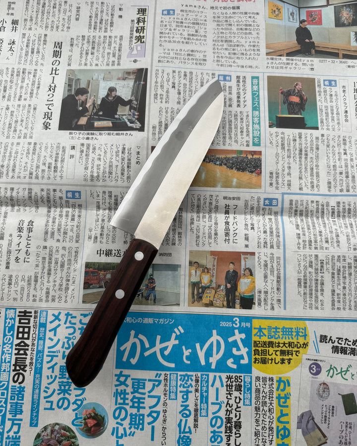 SAISEI Wood Handle Santoku 165 mm