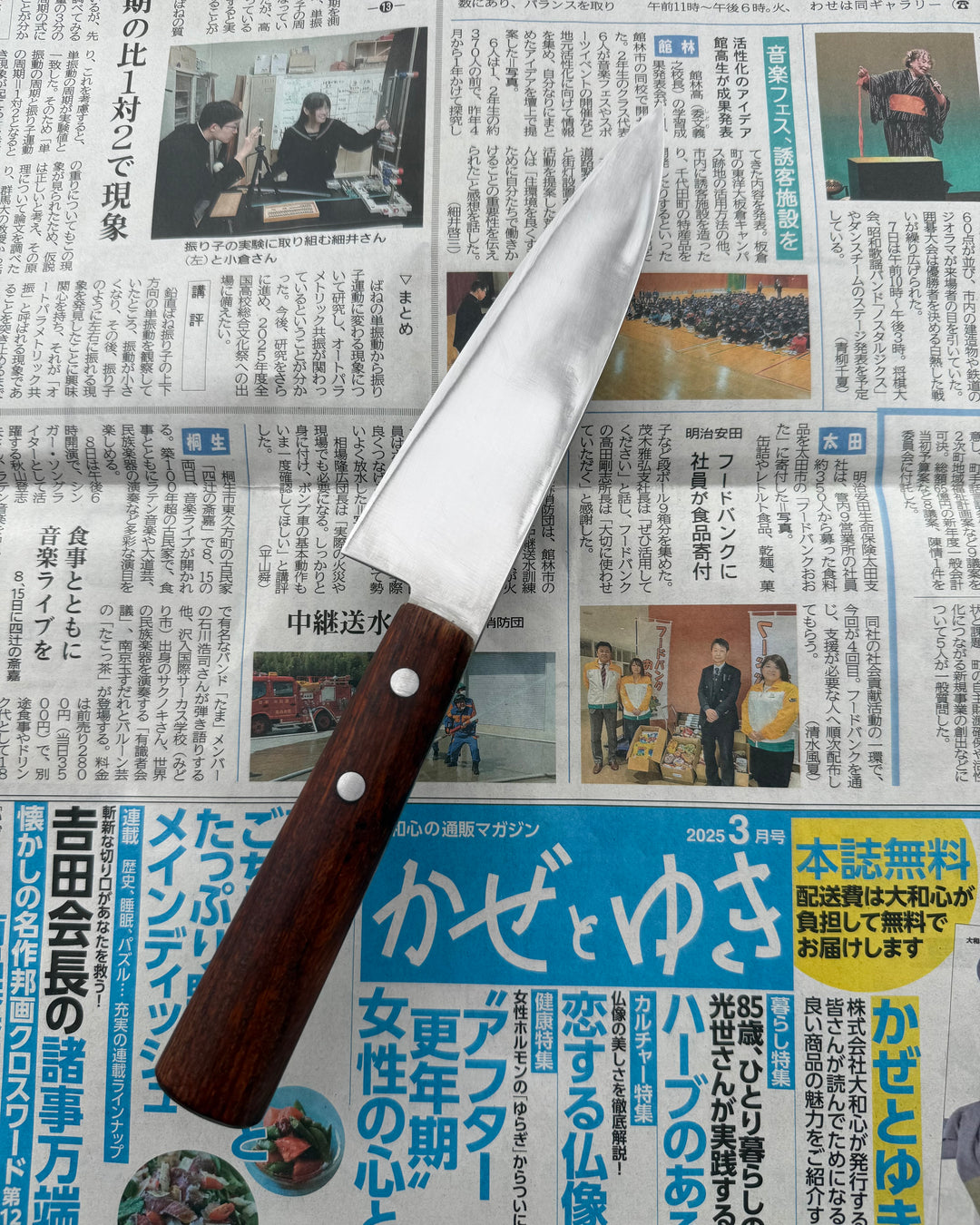 SAISEI Brown Oak Handle Deba 150 mm