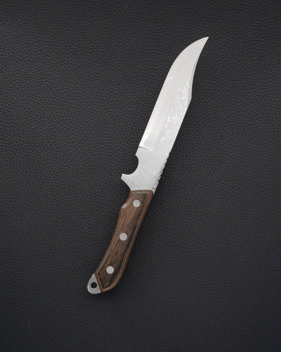 SEKI KANETSUNE Seseragi Damascus Blue Steel Jaktkniv 125 mm tomatosharp