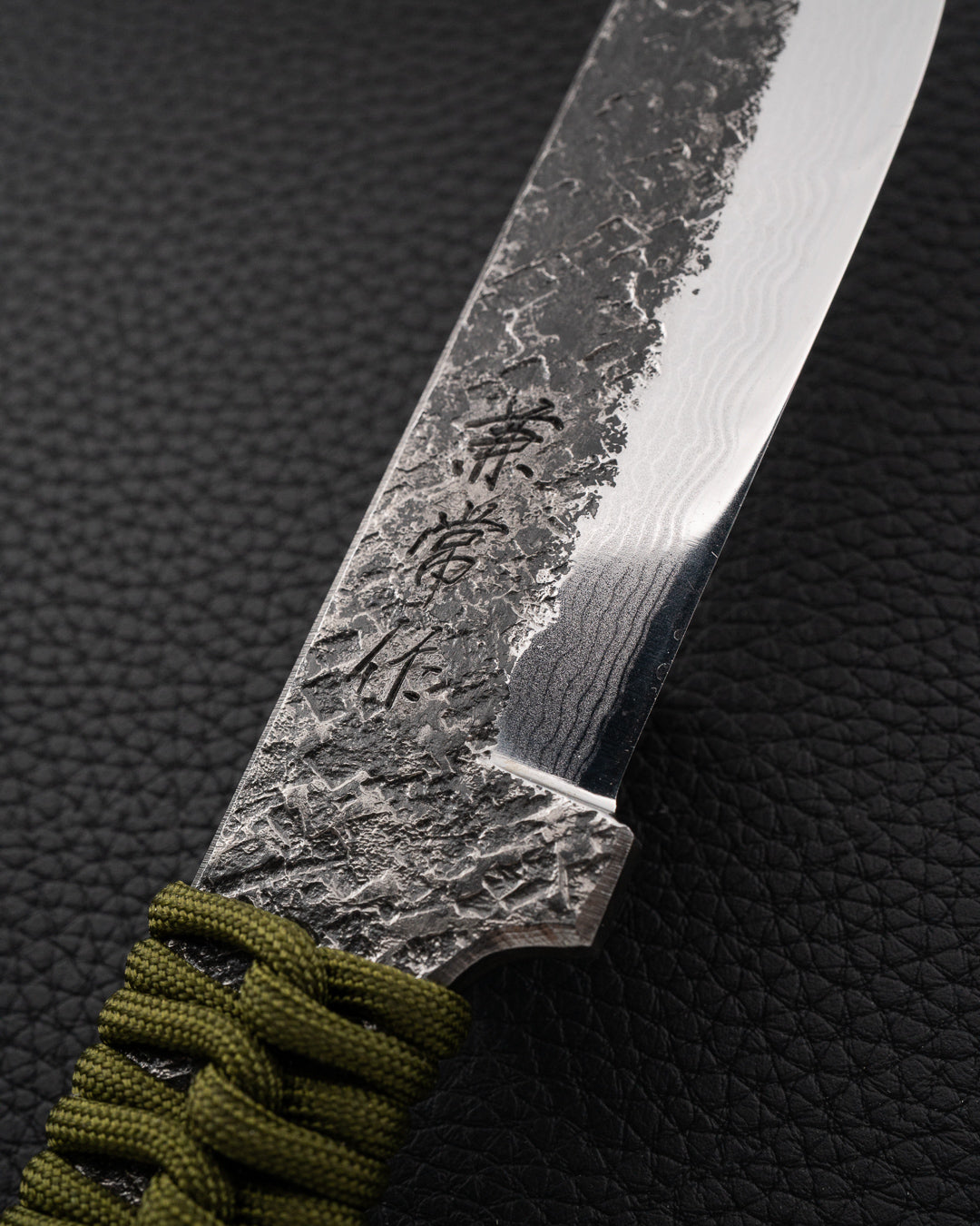 SEKI KANETSUNE Karasu Damascus Blue Steel Turkniv 120 mm