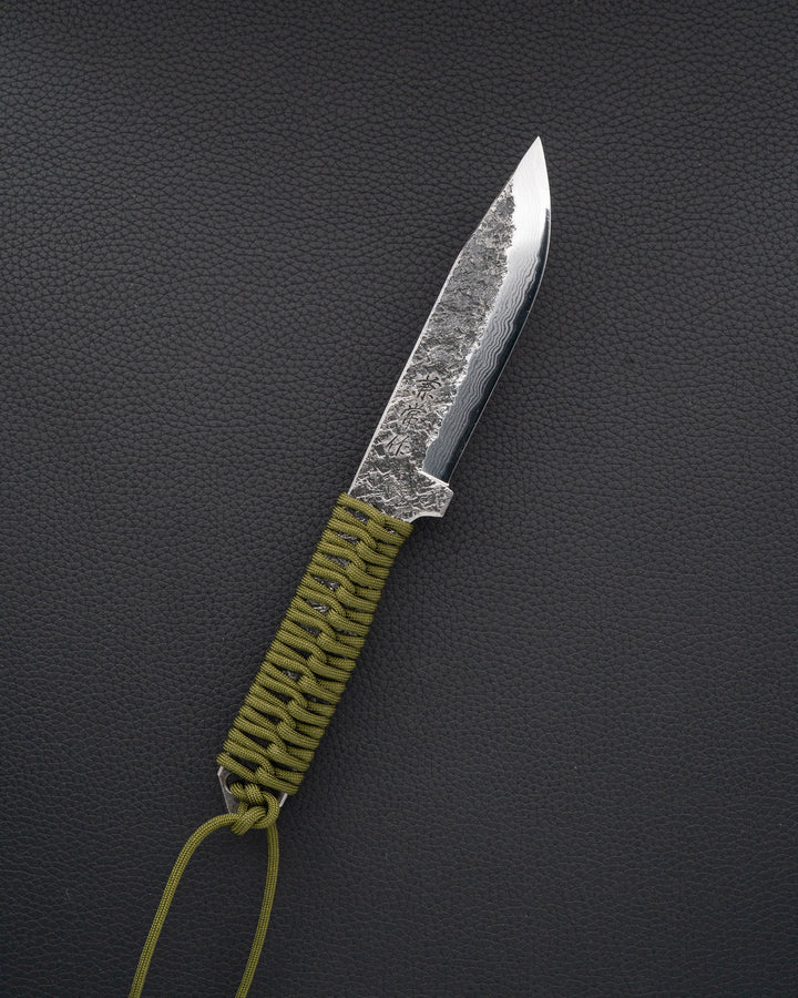 SEKI KANETSUNE Karasu Damascus Blue Steel Turkniv 120 mm