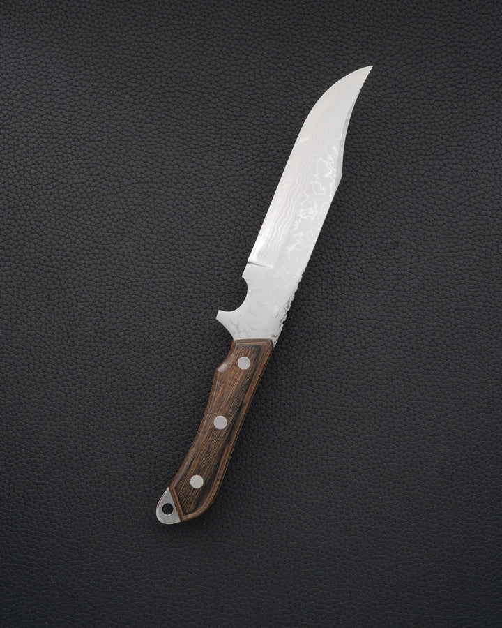 SEKI KANETSUNE Seseragi Damascus Blue Steel Jaktkniv 125 mm