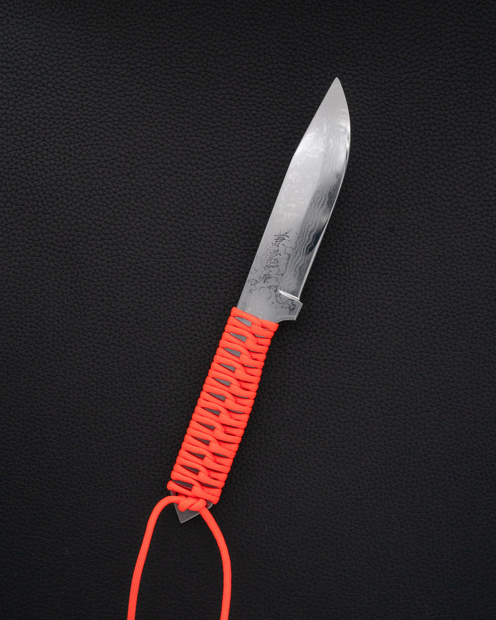 SEKI KANETSUNE Shu-Karasu Damascus Blue Steel Turkniv 120 mm