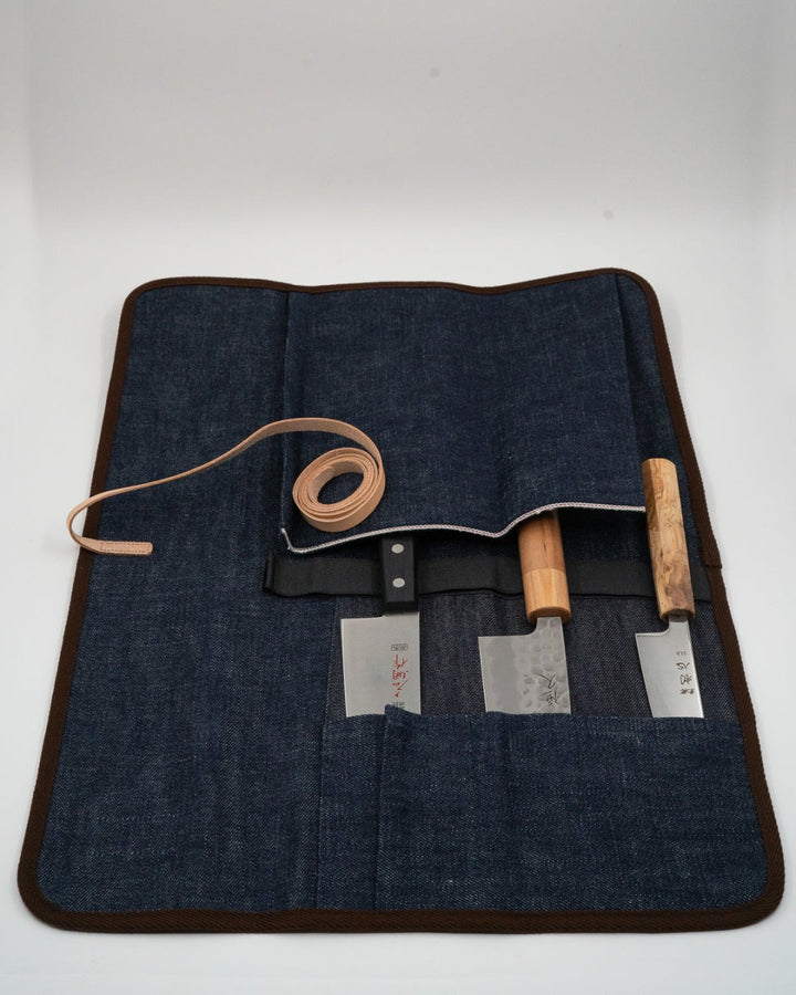 SHIBATA West Japan Tools, Japanese Denim Knivrull 3 kniver tomatosharp
