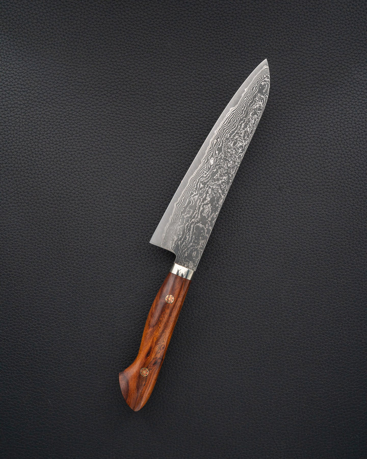 SHIGEKI TANAKA SG2 Damascus Ironwood Gyuto 180 mm