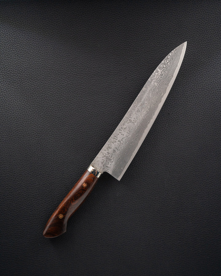 SHIGEKI TANAKA SG2 Damascus Ironwood Gyuto 240 mm