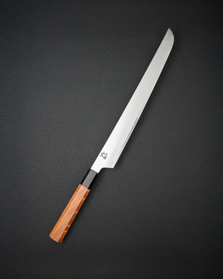 Trancheringskniv 300 mm, SAKAI TAKAYUKI Itsuo Doi Homura Kogetsu Sakimaru Sujihiki tomatosharp