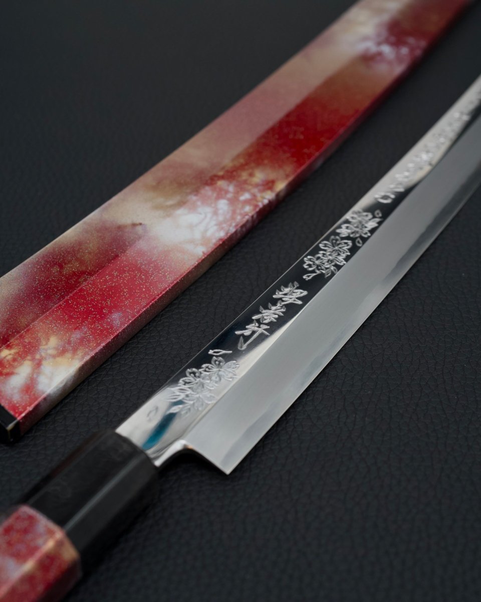 Sakai Takayuki Rinka Ginsan Sakimaru Takohiki 390mm tomatosharp