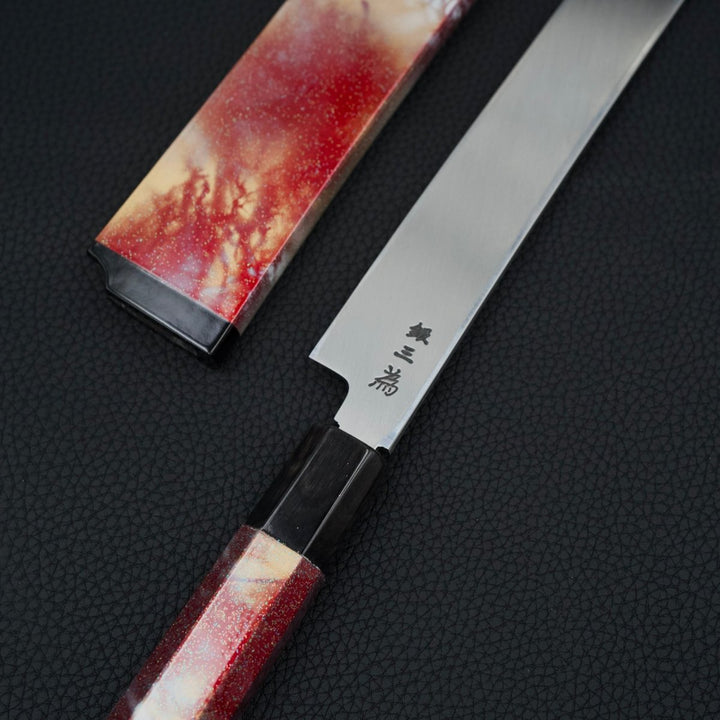 Sakai Takayuki Rinka Ginsan Sakimaru Takohiki 390mm tomatosharp