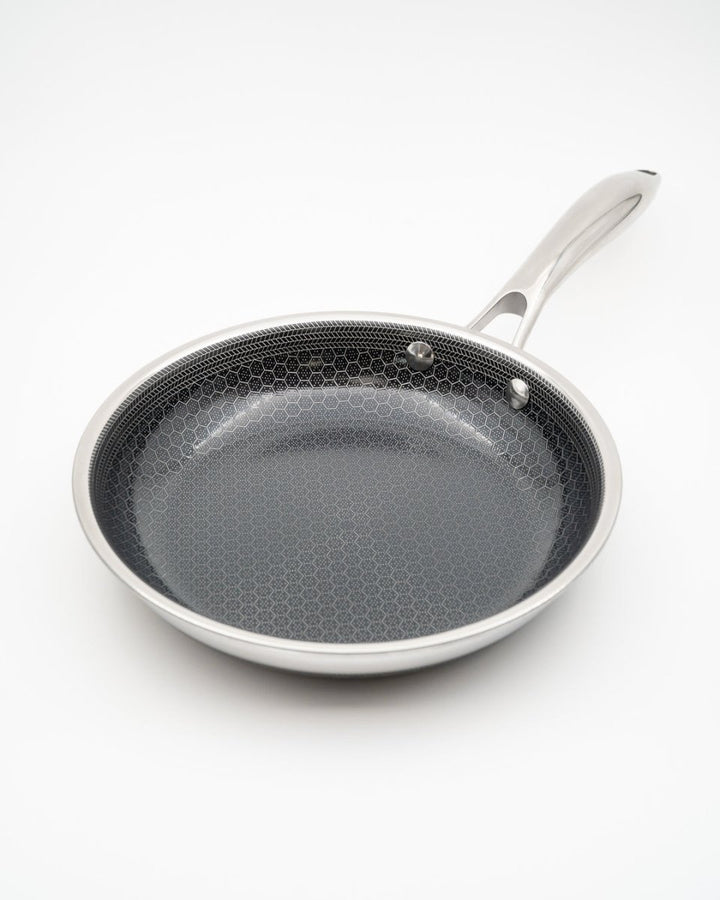 HEXCLAD Sett med 3 panner og 1 wok, 3 lokk tomatosharp