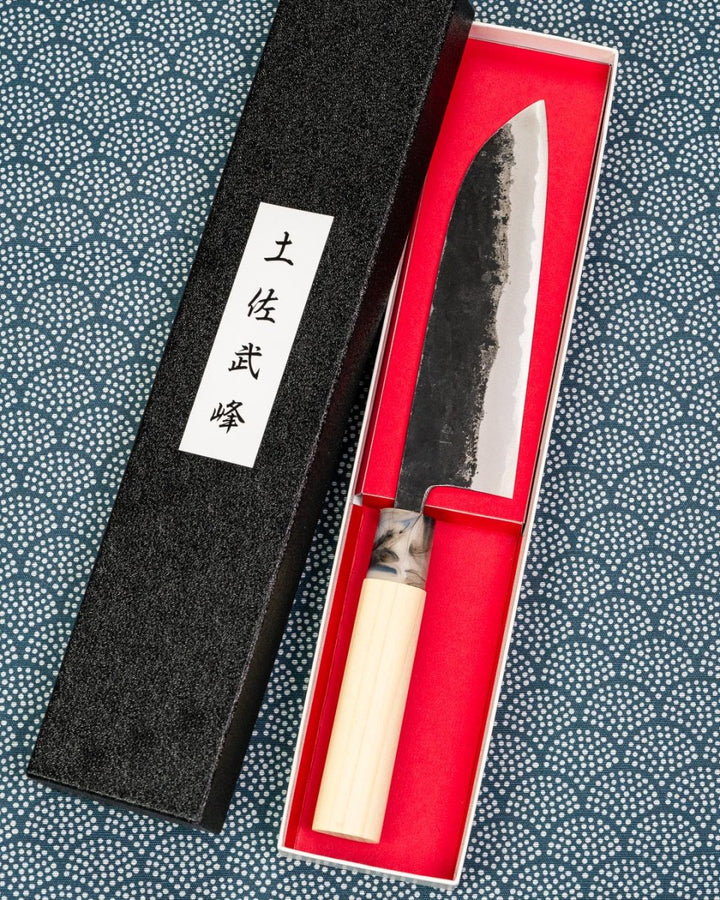 TAKEO MURATA Buho Kurouchi Santoku 165 mm tomatosharp