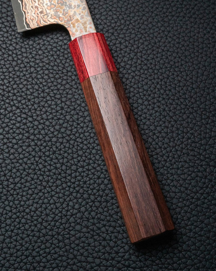 TAKESHI SAJI Rainbow Damascus Nashiji Gyuto 210 mm tomatosharp