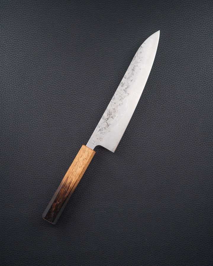 TSUNEHISA SLD Washiji Burnt Oak Gyuto 210 mm