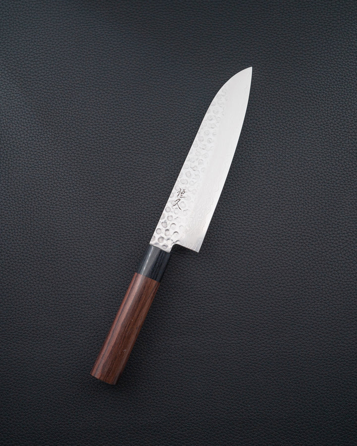 TSUNEHISA VG10 Damascus Rosewood Santoku 165 mm