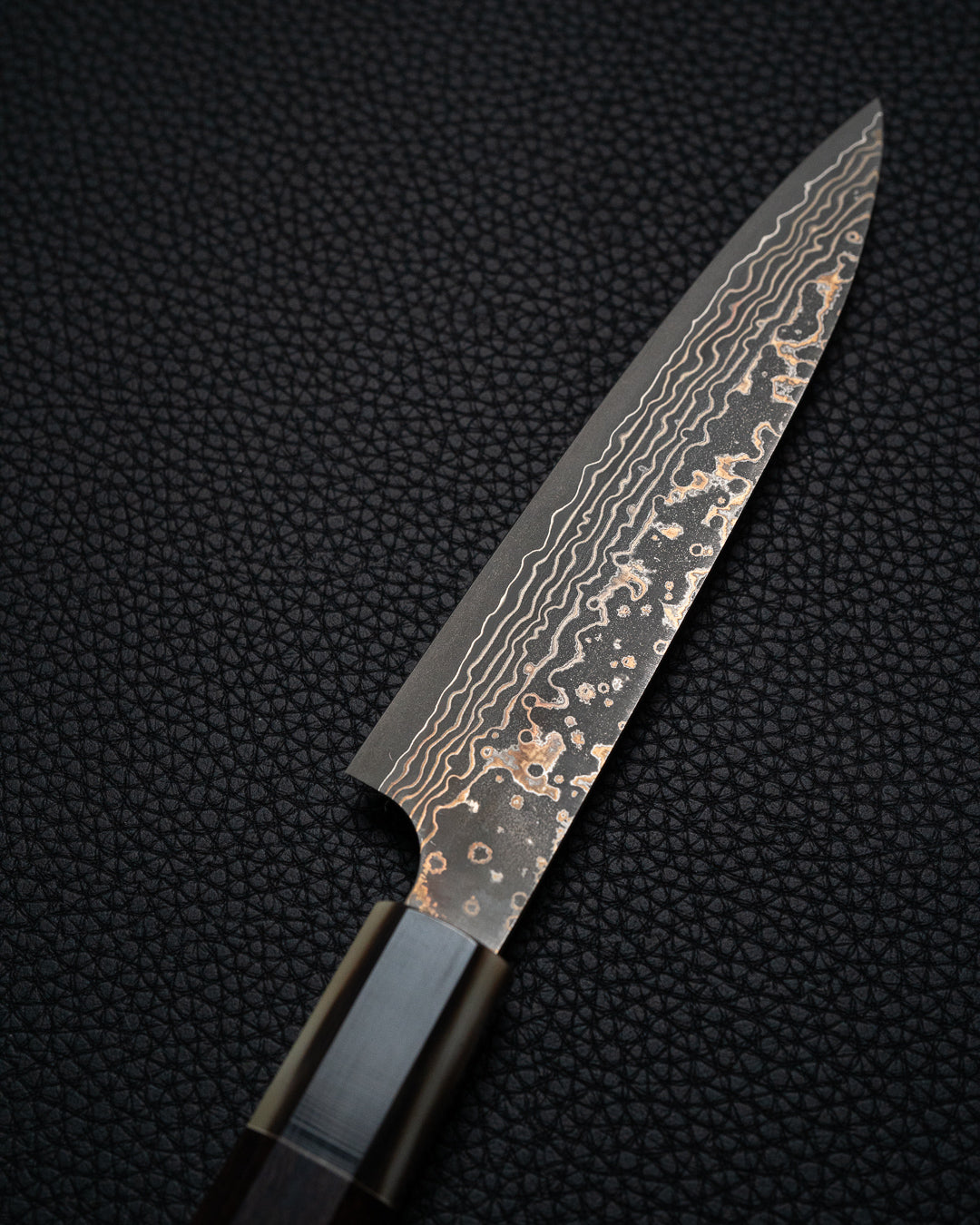 TAKESHI SAJI Rainbow Damascus Petty 130 mm