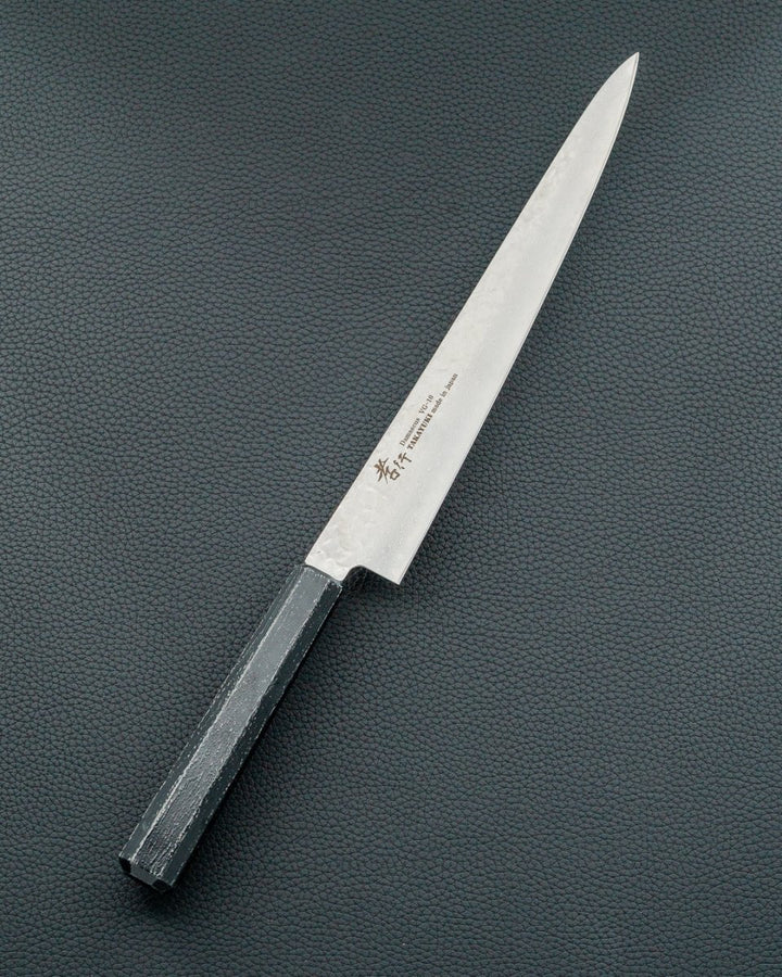 Sakai Takayuki VG10 Damascus Koku Sujihiki 240 mm tomatosharp