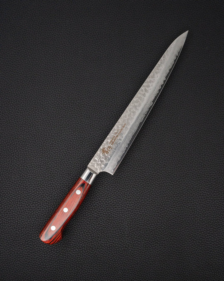 Trancheringskniv 240 mm, SAKAI TAKAYUKI VG10 Damascus Sujihiki Sakai Takayuki