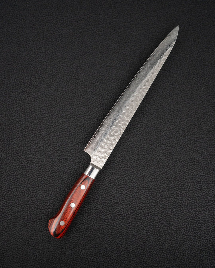 Trancheringskniv 240 mm, SAKAI TAKAYUKI VG10 Damascus Sujihiki Sakai Takayuki
