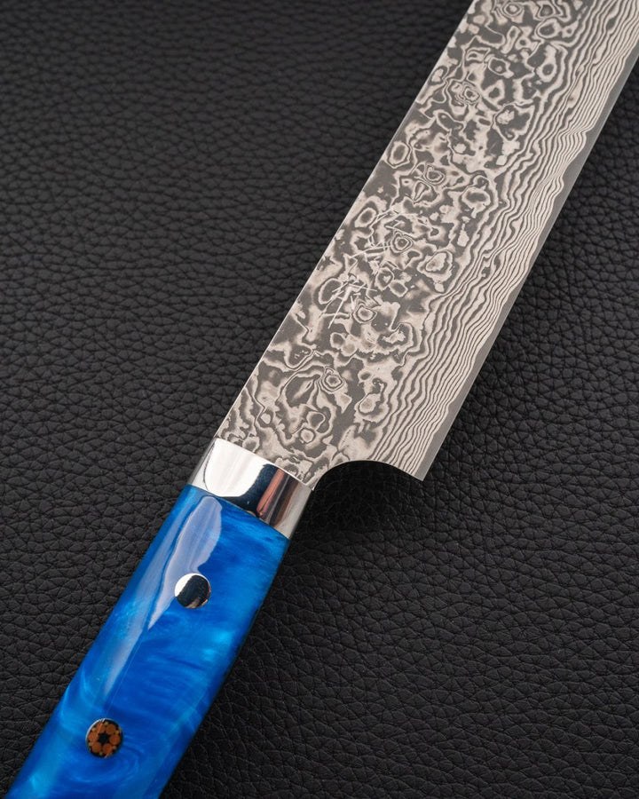 TAKESHI SAJI SG2 Kuro Blue Sakimaru Sujihiki 240 mm tomatosharp