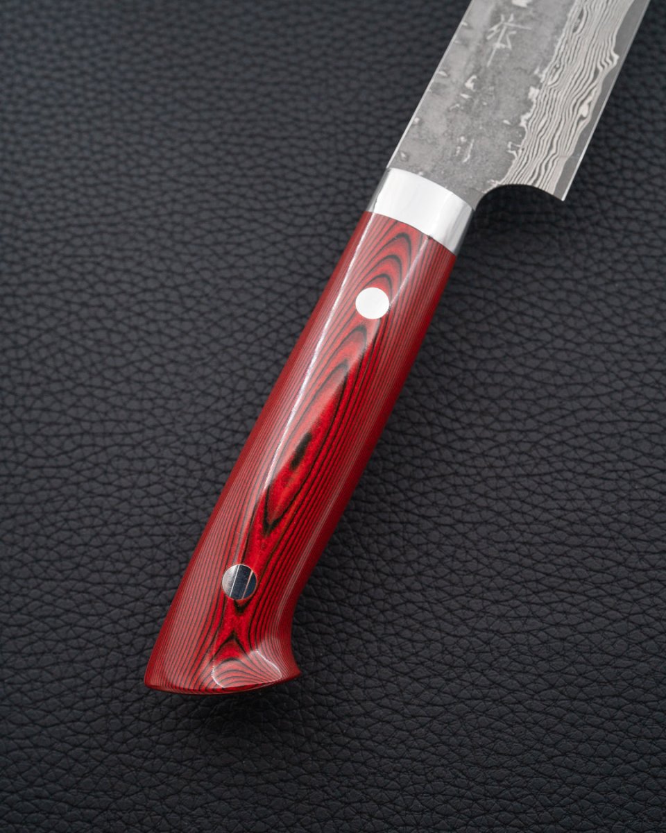 TAKESHI SAJI VG10 Cross Red Micarta Sujihiki 240 mm tomatosharp