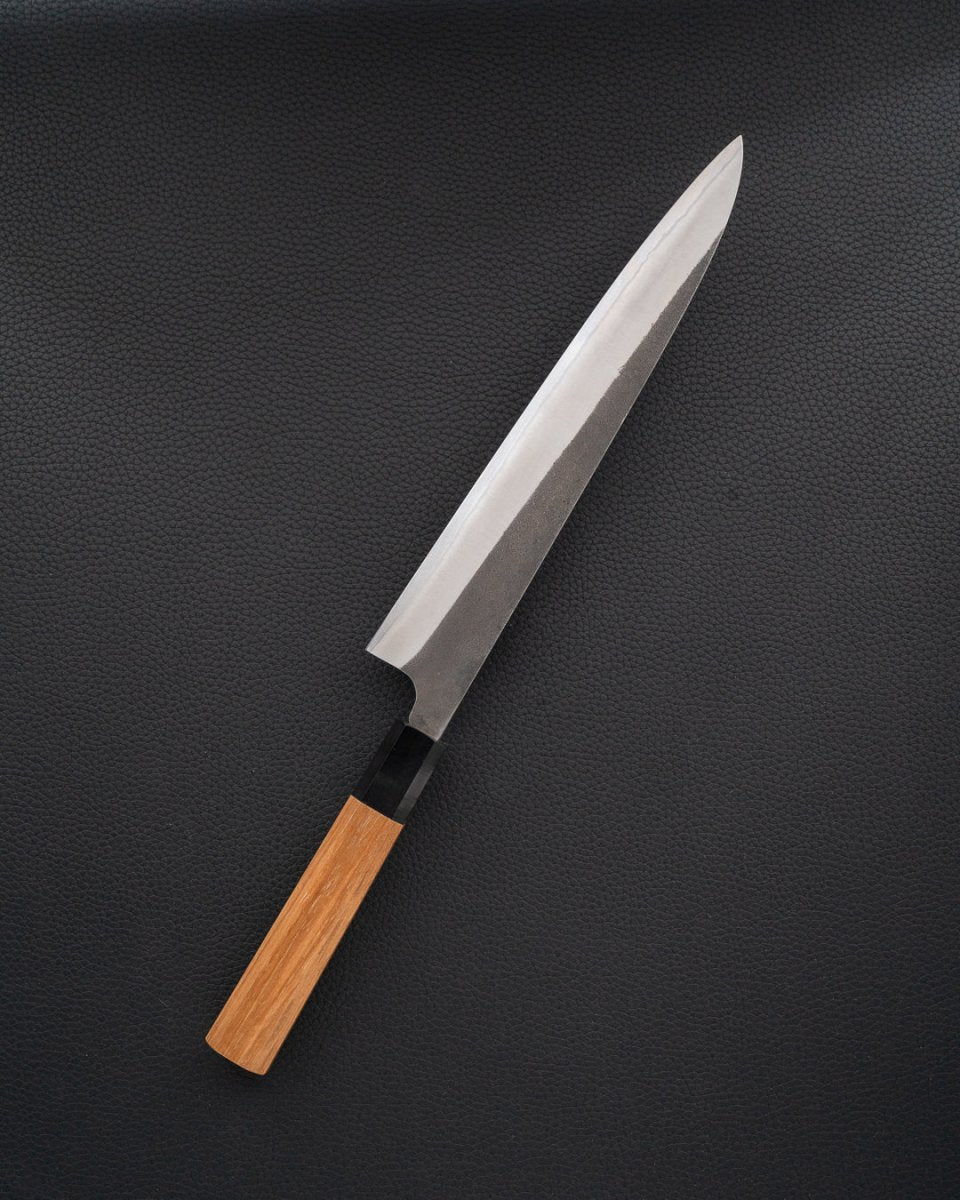 YOSHIKANE HAMONO White2 Kuro Nashiji Sujihiki 240 mm tomatosharp
