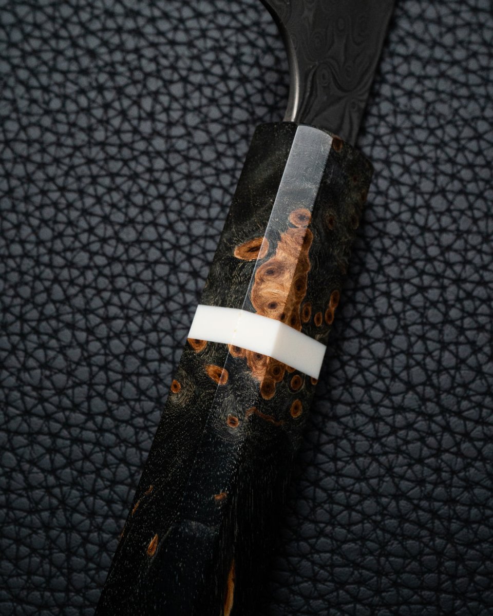 NIGARA HAMONO Anmon SG2 Raindrop Damascus Kiritsuke Sujihiki 255 mm tomatosharp