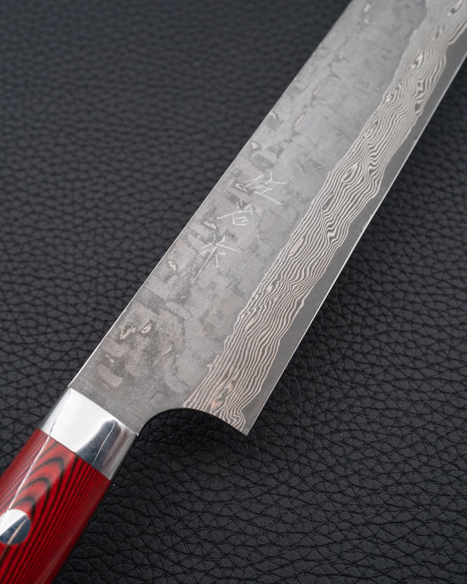 TAKESHI SAJI VG10 Cross Red Micarta Sujihiki 270 mm tomatosharp