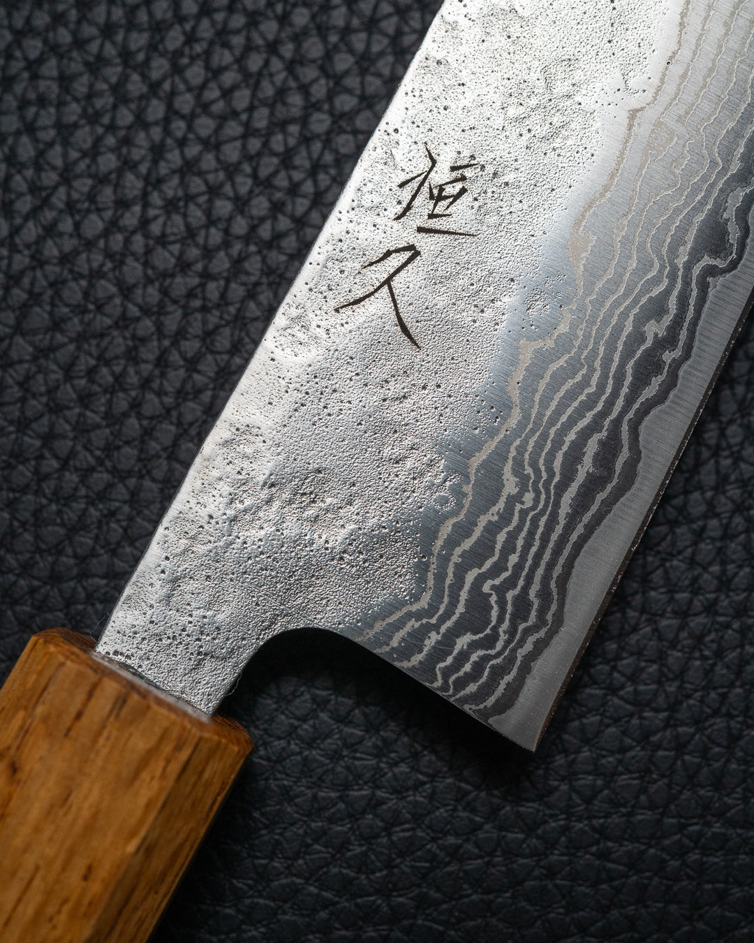 TSUNEHISA Tsuchime Damascus Burnt Oak Bunka 170 mm