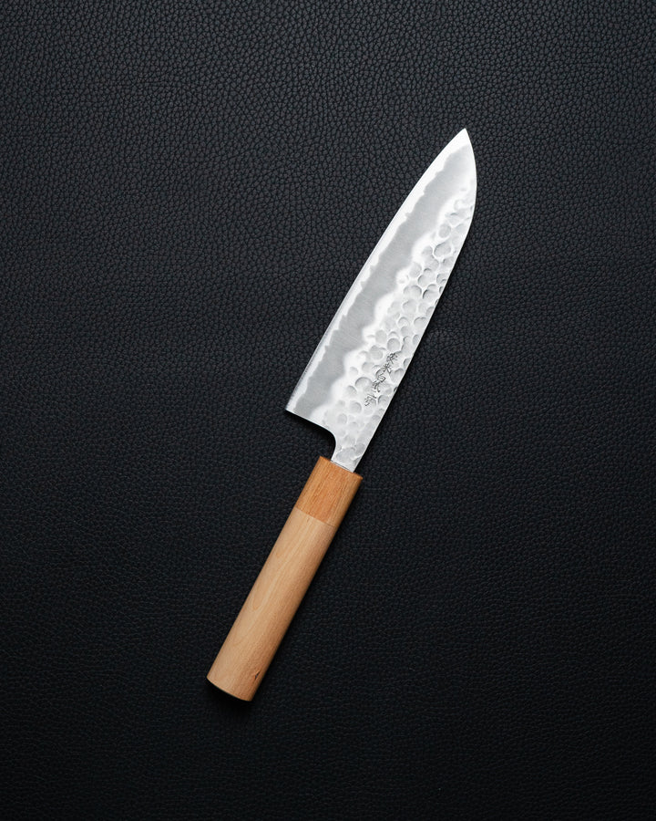 TSUNEHISA Tsuchime Shirogami Santoku 180 mm