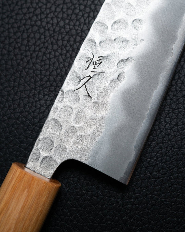 TSUNEHISA Tsuchime Shirogami Santoku 180 mm