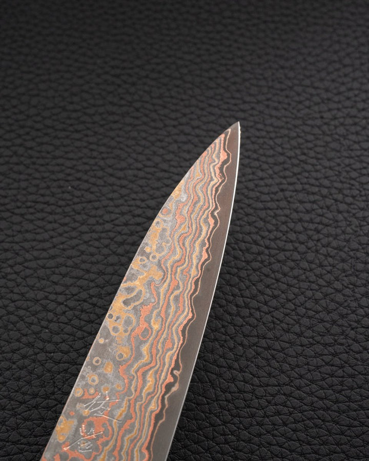 TAKESHI SAJI V10 Rainbow Nashiji Petty 130 mm tomatosharp