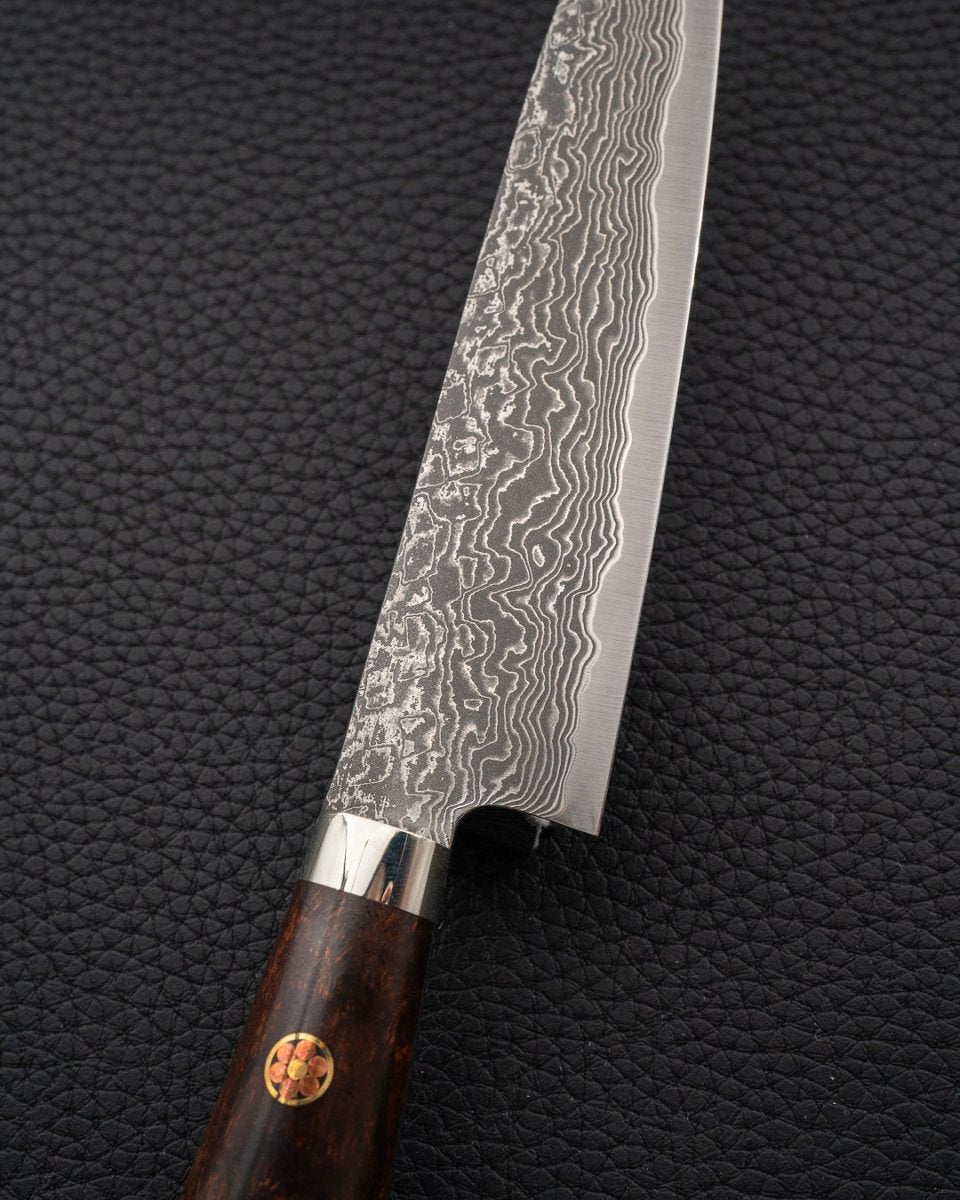 SHIGEKI TANAKA SG2 Damascus Ironwood Petty 135 mm tomatosharp