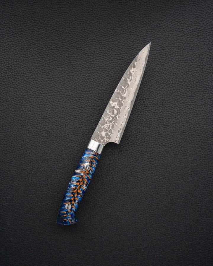 TAKESHI SAJI V10 Cross Blue Pine Petty 135mm tomatosharp